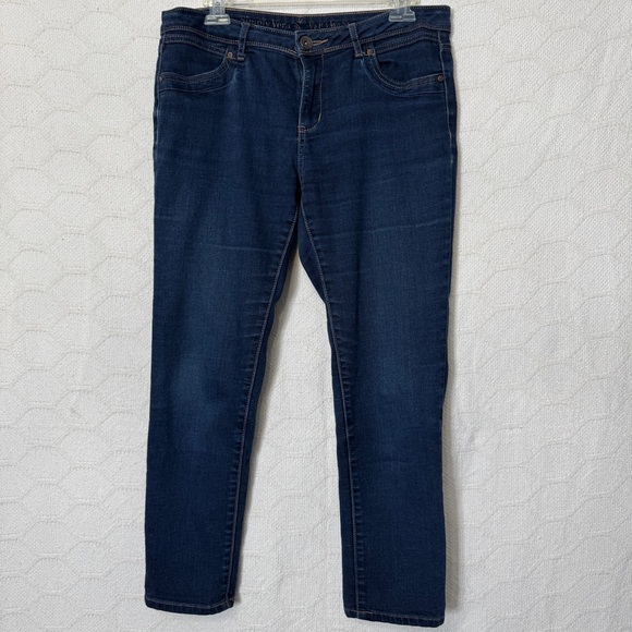 Simply Vera Wang Skinny Jeans Size 6 Dark Wash Mid Rise Stretch Denim - Picture 1 of 15